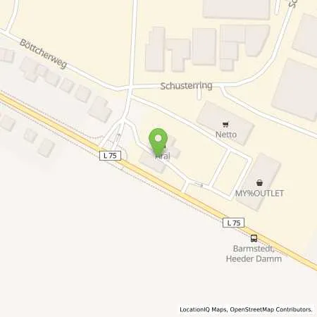 Standortübersicht der Tankstelle Aral Tankstelle in 25355 Barmstedt