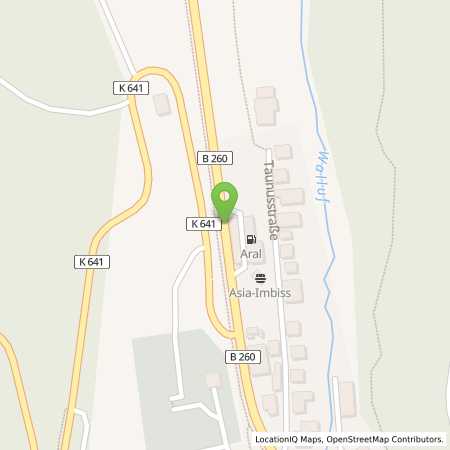 Standortübersicht der Benzin-Super-Diesel Tankstelle: Aral Tankstelle in 65344, Eltville