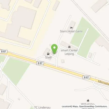 Standortübersicht der Tankstelle Shell Leipzig Merseburger Str 158 in 04179 Leipzig