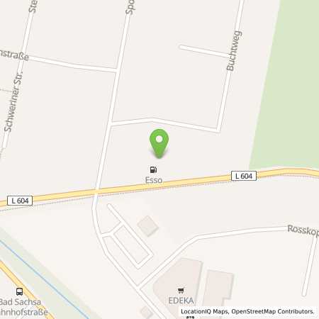 Standortübersicht der Benzin-Super-Diesel Tankstelle: Esso Tankstelle in 37441, BAD SACHSA