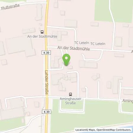 Standortübersicht der Tankstelle Tankcenter Leteln in 32423 Minden (Leteln)