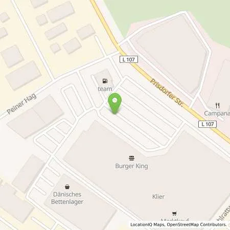 Standortübersicht der Tankstelle team Tankstelle Prisdorf in 25497 Prisdorf