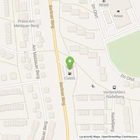 Standortübersicht der Tankstelle Verden in 27283 Verden