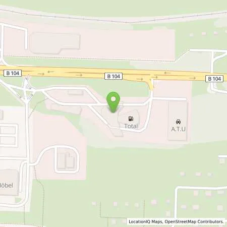 Standortübersicht der Tankstelle TotalEnergies Neubrandenburg in 17036 Neubrandenburg