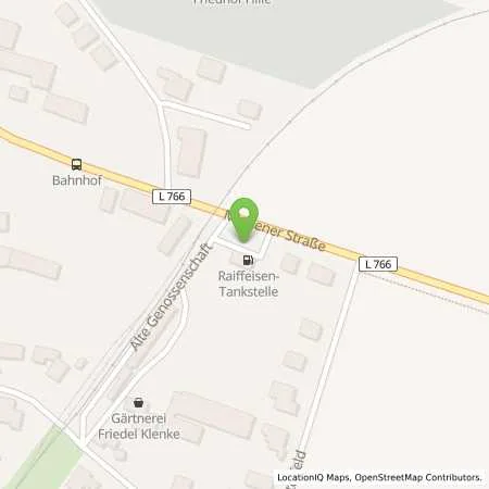 Standortübersicht der Tankstelle Raiffeisen-Landbund eG in 32479 Hille