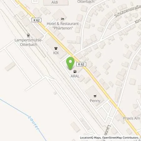 Standortübersicht der Tankstelle Aral Tankstelle in 67731 Otterbach
