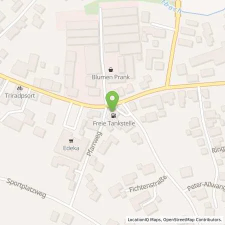 Standortübersicht der Tankstelle Tankstelle Surner in 84371 Triftern