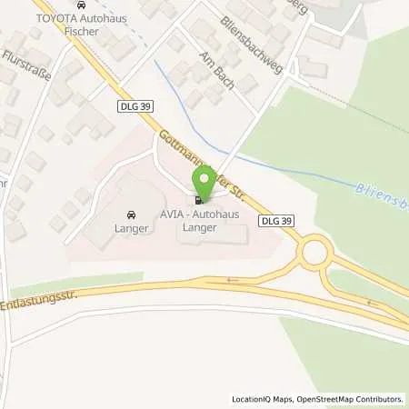 Standortübersicht der Tankstelle AVIA Tankstelle in 86637 Wertingen