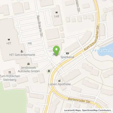 Standortübersicht der Tankstelle JET HILDESHEIM REX-BRAUNS-STR. 2 in 31139 HILDESHEIM