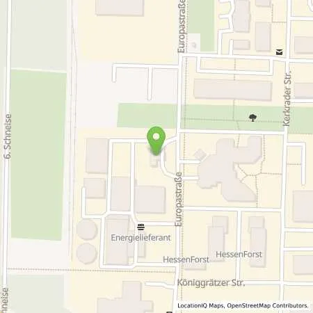 Standortübersicht der Tankstelle Tankstelle Gießen-Europastraße in 35394 Gießen