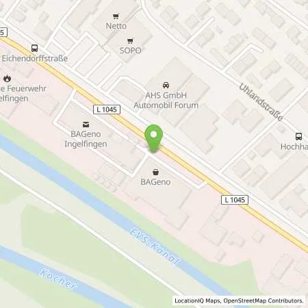 Standortübersicht der Tankstelle BAGeno Raiffeisen eG in 74653 Ingelfingen