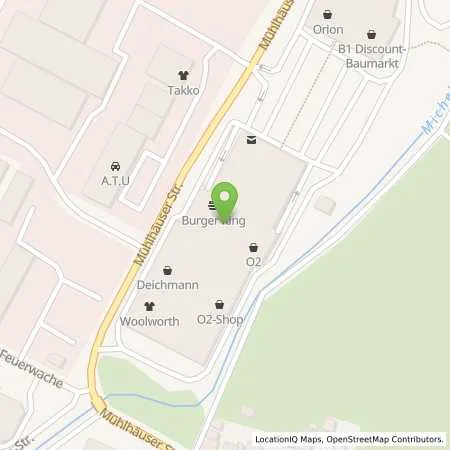 Standortübersicht der Tankstelle Tankstelle am Marktkauf in 99817 Eisenach