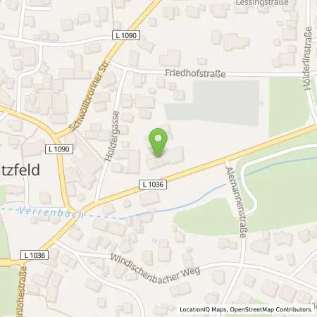 Standortübersicht der Tankstelle ED-Bretzfeld in 74626 Bitzfeld