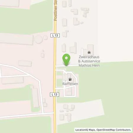 Standortübersicht der Tankstelle Raiffeisen-Warengenossenschaft Jameln eG in 19357 Karstädt