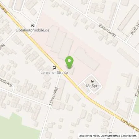 Standortübersicht der Tankstelle Mc Sprit in 19322 Wittenberge