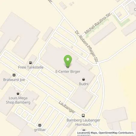 Standortübersicht der Tankstelle Tankstelle am E- Center in 96052 Bamberg