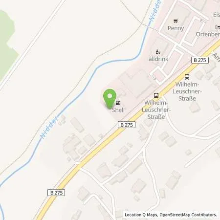 Standortübersicht der Tankstelle Shell Ortenberg Wilhelm-Leuschner-Str. 39 in 63683 Ortenberg