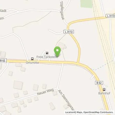 Standortübersicht der Tankstelle HTH Hugo Tankstellenbetrieb Hohenroda in 36269 Philippstal