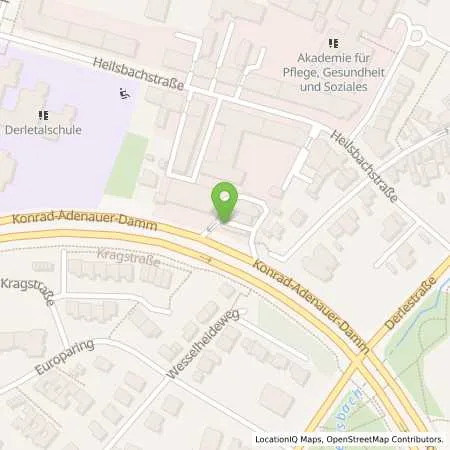 Standortübersicht der Tankstelle TotalEnergies Bonn in 53123 Bonn