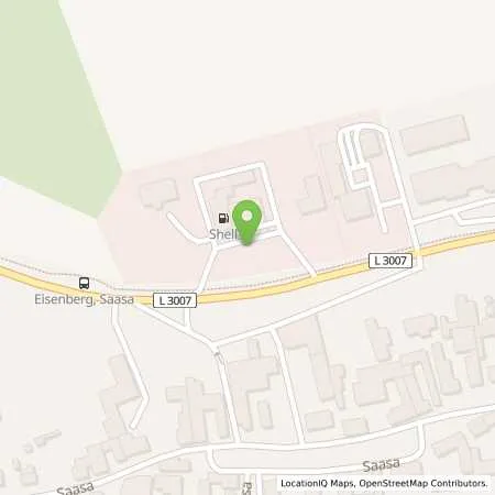 Standortübersicht der Tankstelle Shell Eisenberg Jenaer Str. 52 in 07607 Eisenberg