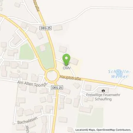 Standortübersicht der Tankstelle Schaufling Hauptstrasse 19 in 94571 Schaufling