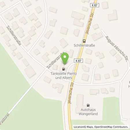 Standortübersicht der Tankstelle Tankshop TS Hohenkirchen in 26434 Hohenkirchen