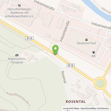 Standortübersicht der Benzin-Super-Diesel Tankstelle: EICHSTAETT - INGOLSTAEDTER STR. 44 in 85072, Eichstaett