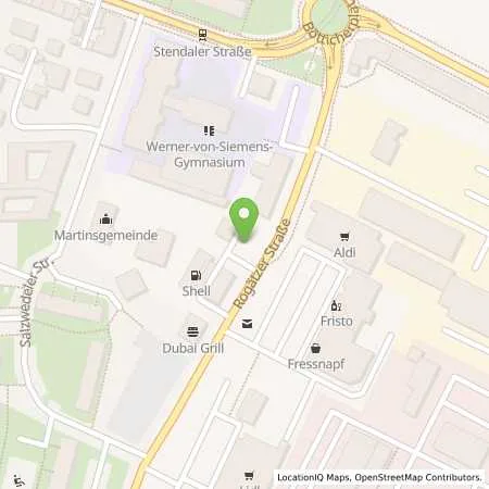 Standortübersicht der Tankstelle Shell Magdeburg Rogaetzer Str. 61 in 39106 Magdeburg