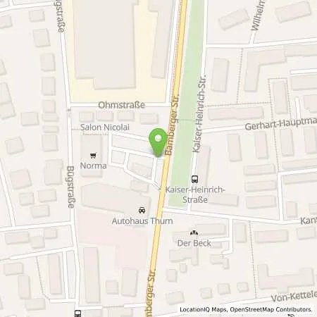 Standortübersicht der Tankstelle JET FORCHHEIM BAMBERGER STR. 81 in 91301 FORCHHEIM