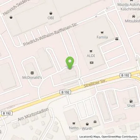 Standortübersicht der Tankstelle team Tankstelle Waren Ost in 17192 Waren