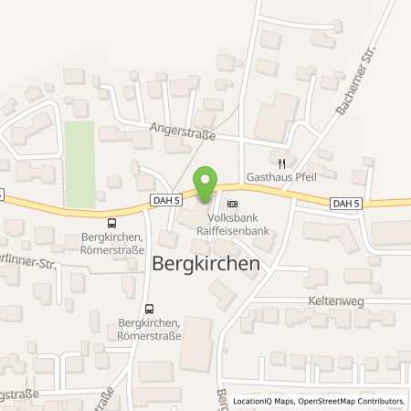 Standortübersicht der Benzin-Super-Diesel Tankstelle: AVIA Tankstelle in 85232, Bergkirchen