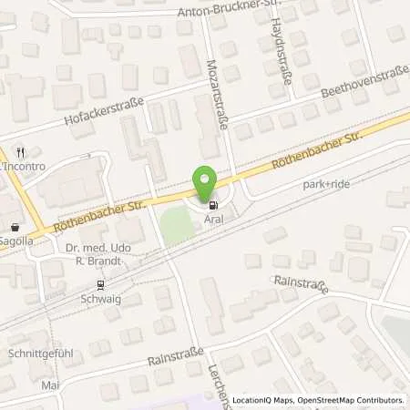 Standortübersicht der Tankstelle Aral Tankstelle in 90571 Schwaig