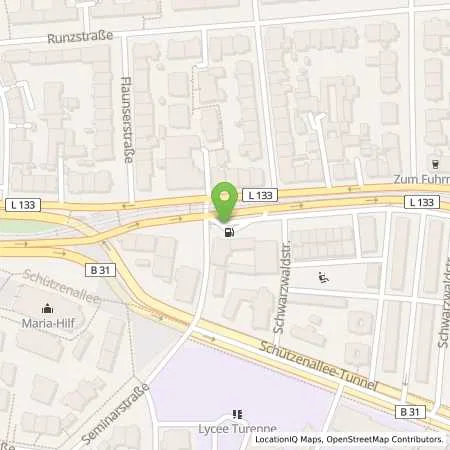 Standortübersicht der Tankstelle Shell Freiburg Im Breisgau Schwarzwaldstr. 42 in 79117 Freiburg Im Breisgau