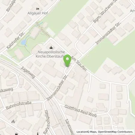 Standortübersicht der Tankstelle Oberstaufen Immenstädter Str. 5 in 87534 Oberstaufen