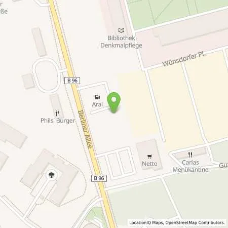 Standortübersicht der Tankstelle Aral Tankstelle in 15806 Zossen / (Wünsdorf)