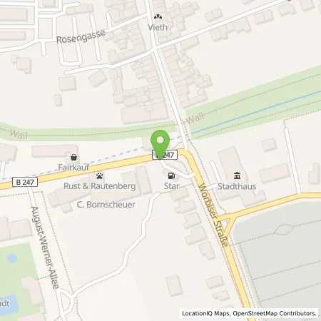 Standortübersicht der Tankstelle star Tankstelle in 37115 Duderstadt