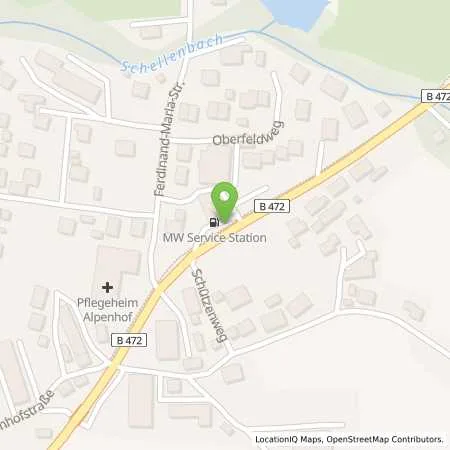 Standortübersicht der Tankstelle SB Tankstelle in 83670 Bad Heilbrunn