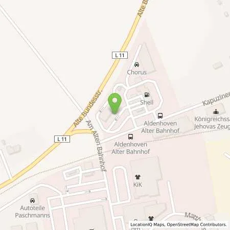 Standortübersicht der Tankstelle Shell Aldenhoven Kapuziner Str. 40 in 52457 Aldenhoven