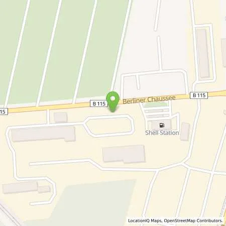 Standortübersicht der Tankstelle Shell Luebben Berliner Chaussee 40 in 15907 Luebben