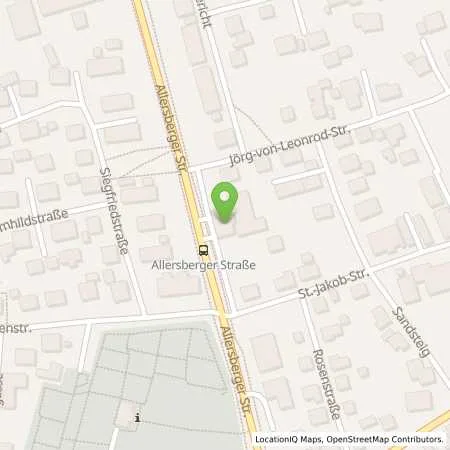 Standortübersicht der Tankstelle Hilpoltstein Allersberger Str. 22 in 91161 Hilpoltstein