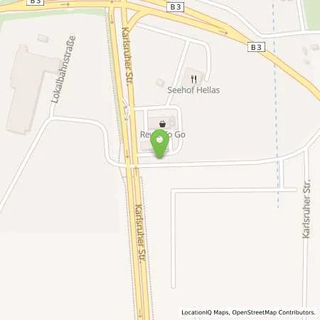 Standortübersicht der Tankstelle Aral Tankstelle in 76275 Ettlingen