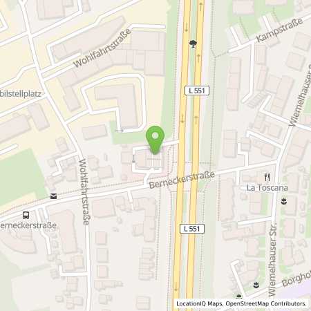 Standortübersicht der Benzin-Super-Diesel Tankstelle: Shell Bochum Bernecker Str. 12 in 44799, Bochum