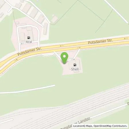 Standortübersicht der Tankstelle Shell Brandenburg an der Havel Potsdamer Str. 29 in 14776 Brandenburg an der Havel