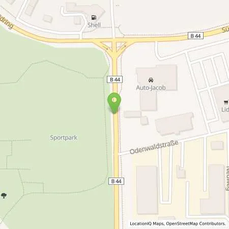 Standortübersicht der Tankstelle Shell Gross-Gerau Gernsheimer Str. 45 in 64521 Gross-Gerau