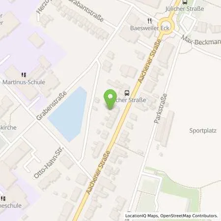 Standortübersicht der Tankstelle BAESWEILER, AACHENER STR. 12. in 52499 Baesweiler