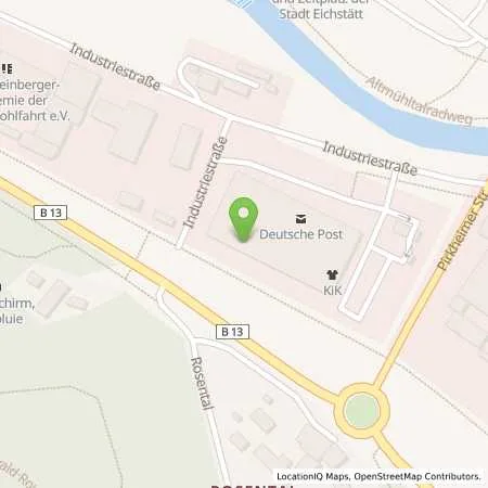 Standortübersicht der Tankstelle Neukauf Südbayern GmbH in 85072 Eichstätt