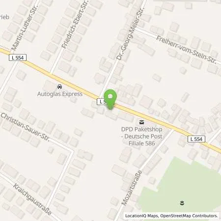 Standortübersicht der Tankstelle TK Unteröwisheim 11 in 76703 Kraichtal