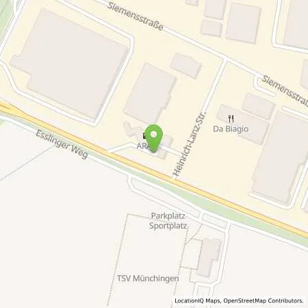 Standortübersicht der Tankstelle Aral Tankstelle in 70825 Korntal-Münchingen