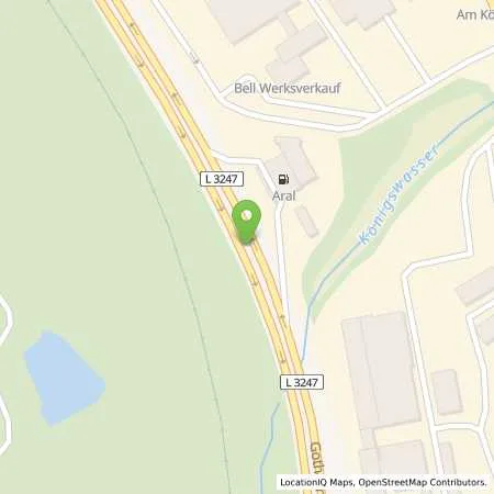 Standortübersicht der Tankstelle Aral Tankstelle in 98528 Suhl