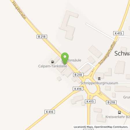 Standortübersicht der Benzin-Super-Diesel Tankstelle: Calpam Tankstelle in 49179, Ostercappeln